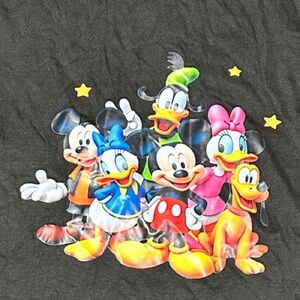 Disney Black Tee with Classic Characters